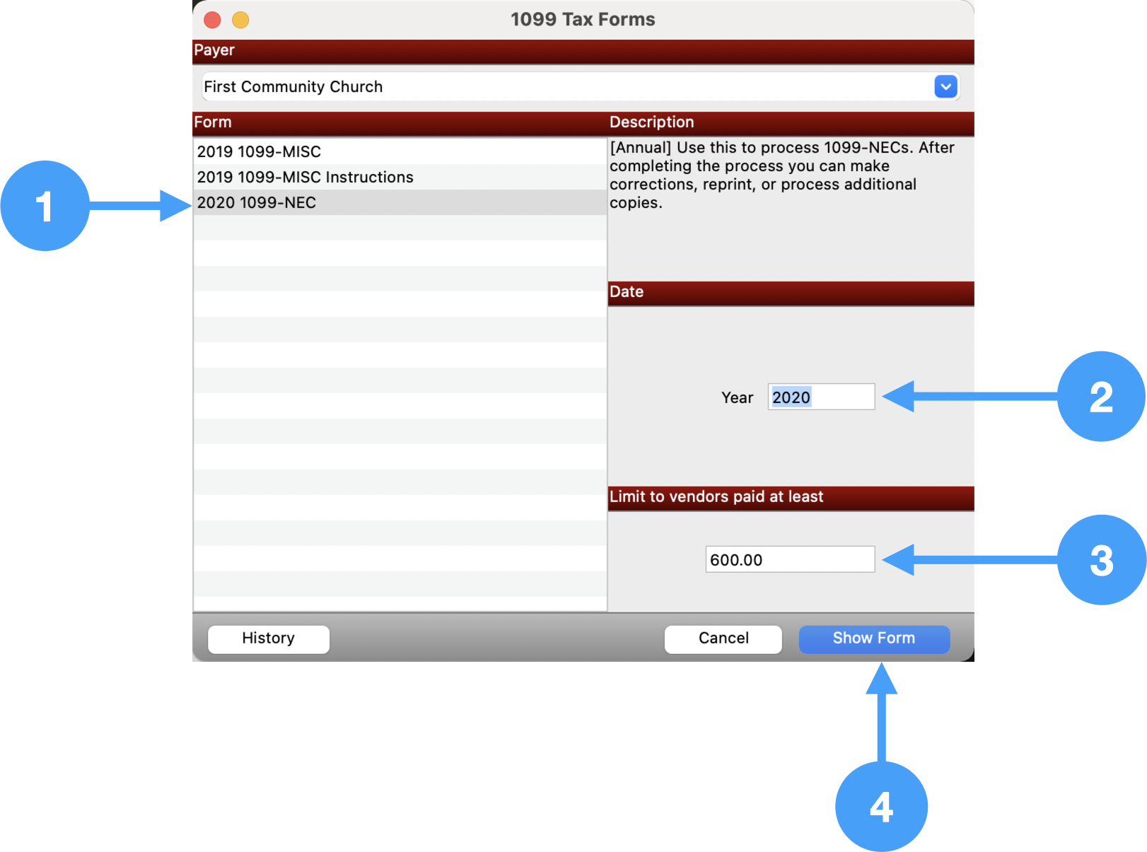 Documentation Resources > 1099 Preparatory Work in CDM+ > Processing and Printing 1099-NEC Forms.005.png
