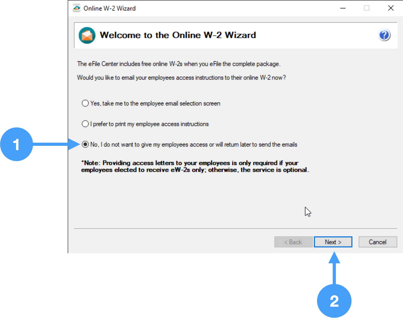 Documentation Resources > W-2 eFile Process (Windows) > Windows eFile Process.006.png